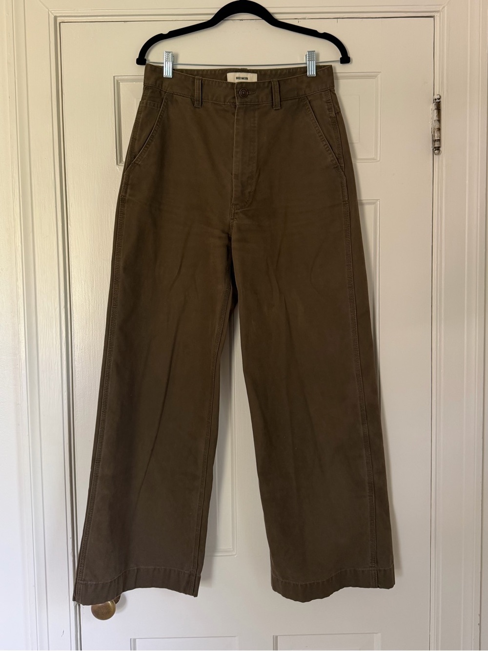 Buck Mason High Desert Canvas Wide Leg Pant